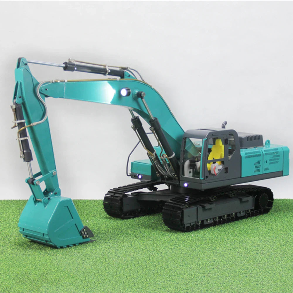 1/12 RC Excavator Metal Hydraulic Excavator Model Mechanical Engineering Adult Remote Control Car Excavator Model Toy