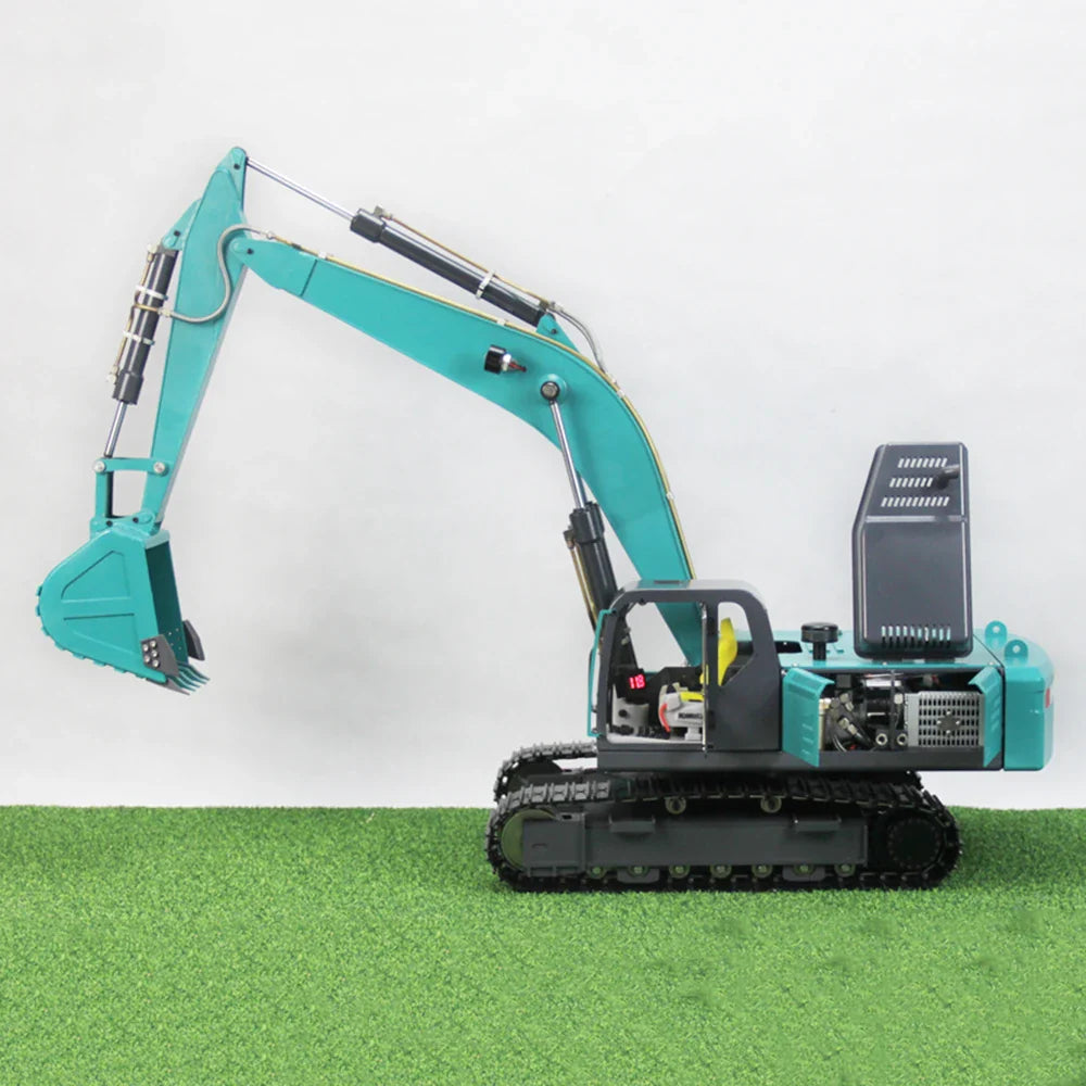 1/12 RC Excavator Metal Hydraulic Excavator Model Mechanical Engineering Adult Remote Control Car Excavator Model Toy