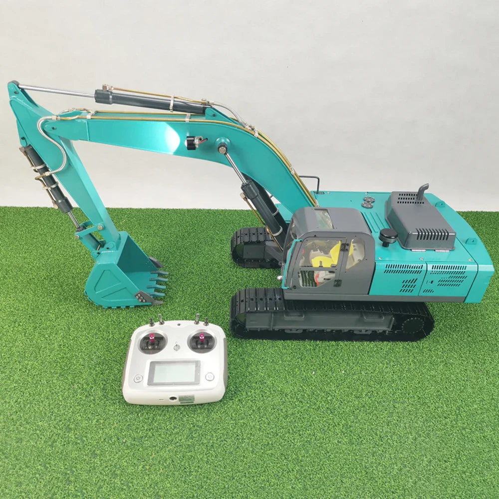1/12 RC Excavator Metal Hydraulic Excavator Model Mechanical Engineering Adult Remote Control Car Excavator Model Toy