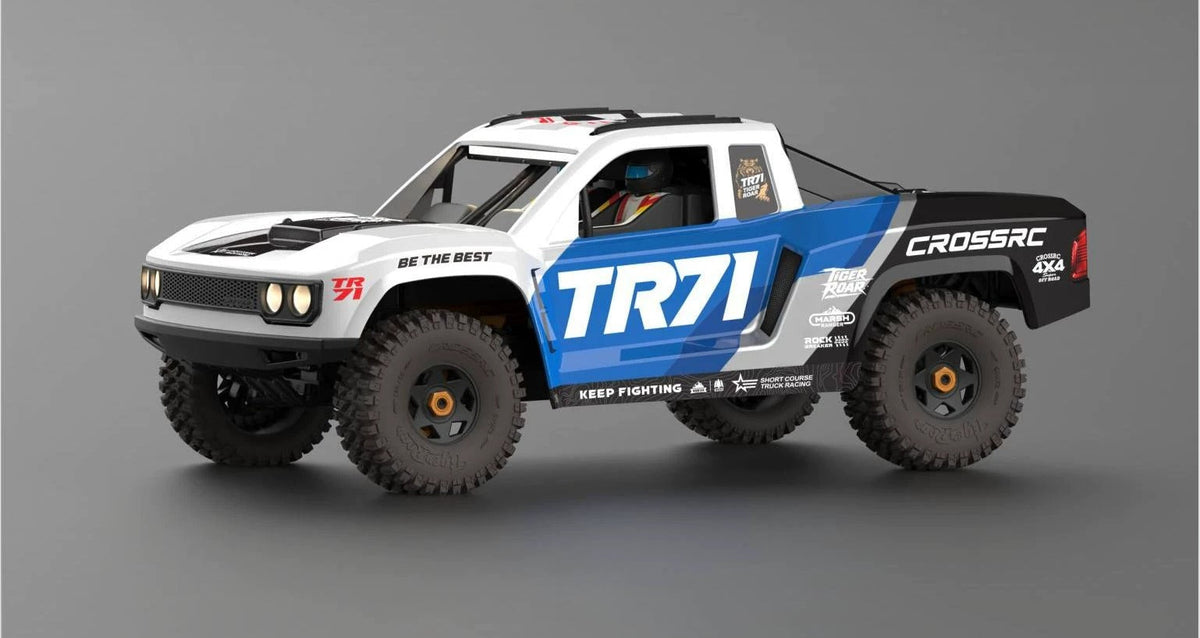 CROSSRC TR71 1/7 4WD Brushless Off-Road Short Course RC Truck Low CG 7075 Aluminum Chassis RTR/ARTR for Adults