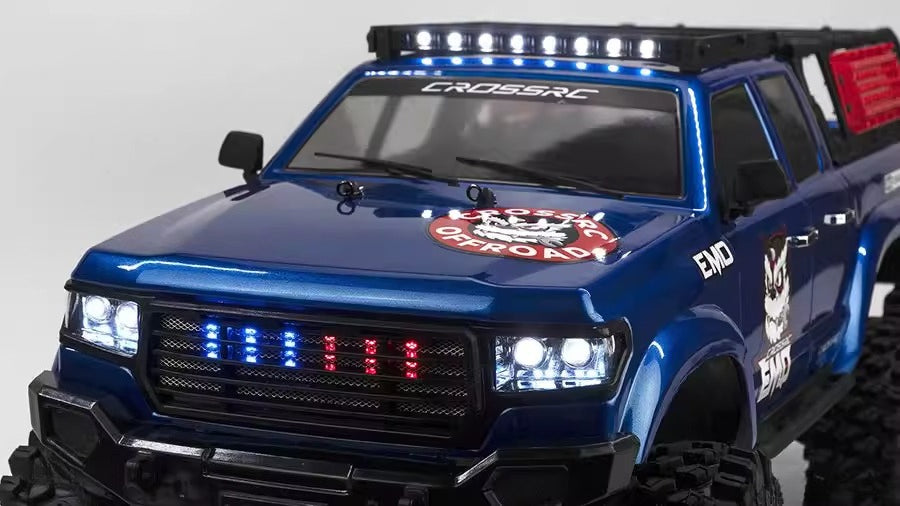 Model AT6 1/10 Professional 6x6 RC Crawler Pickup - 6WD Off-Road Truck with 2-Speed Transmission, Differential Lock & Portal Axles (RTR/KIT)