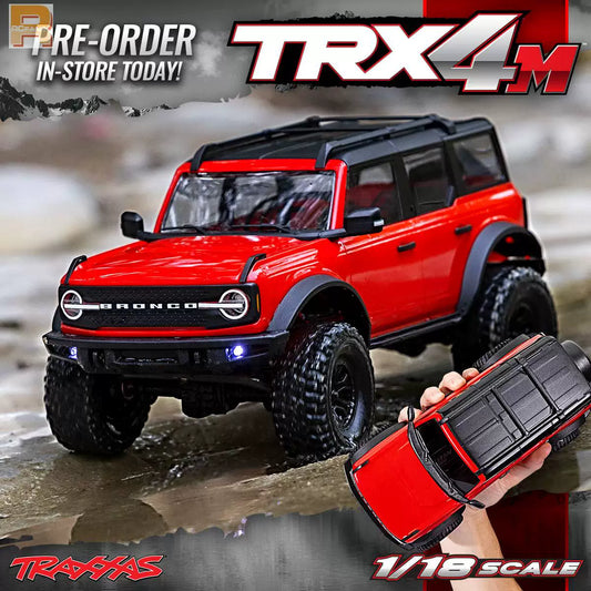 Traxxas 1/18 TRX-4M 4WD Mini Crawler RTR - Land Rover & Ford Bronco (97054)