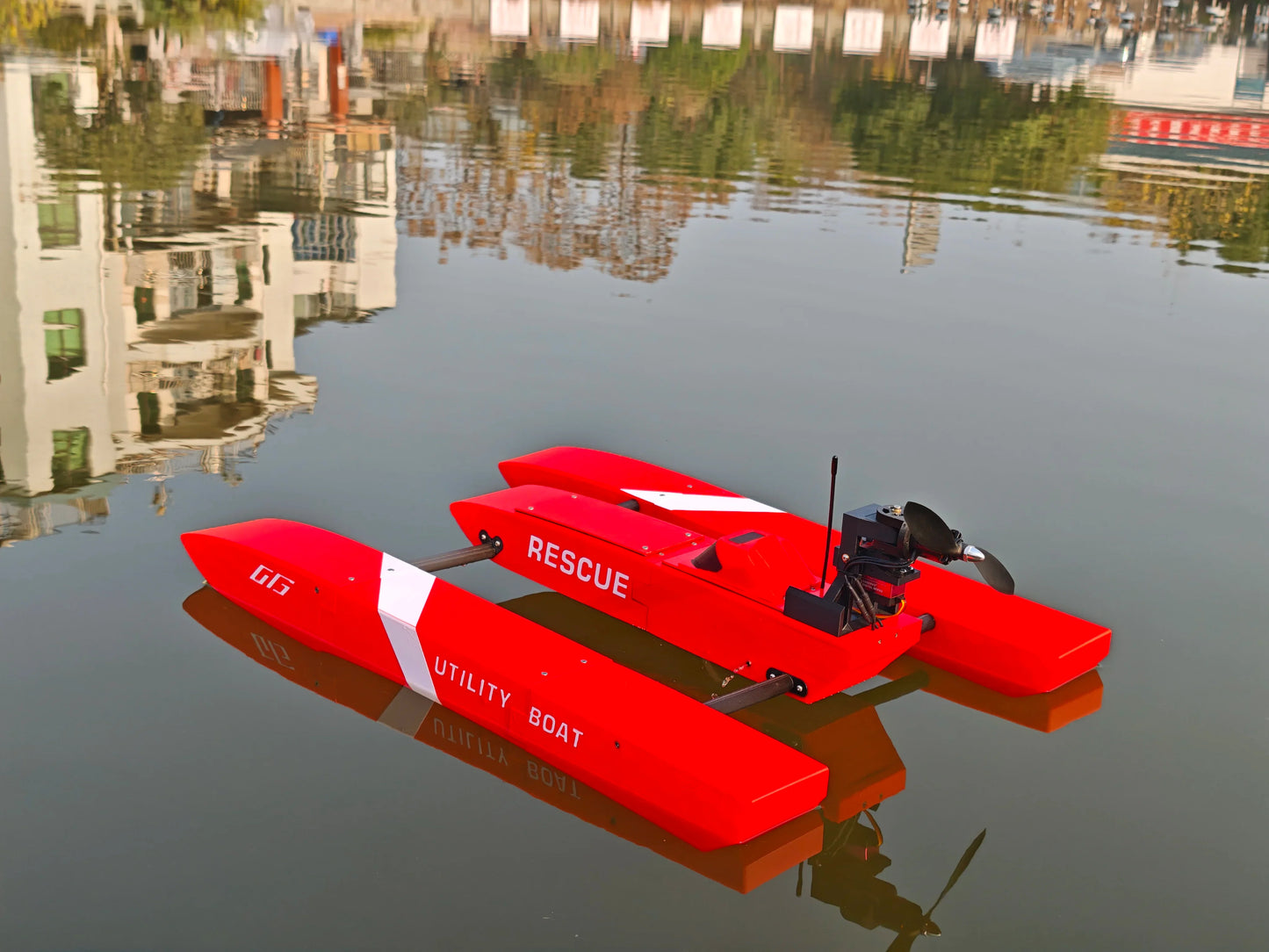 Original Design 3D Printed RC Airboat High-Speed Swamp Rescue Boat