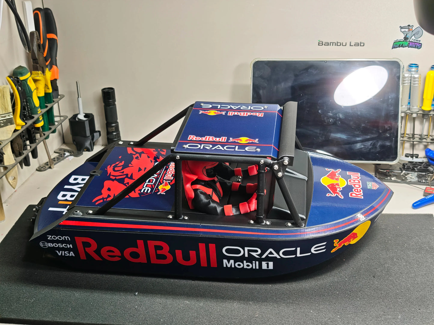 2026 M-Jet 35 Upgraded 3D Printed RC Jet Boat Kart Propulsion Race Boat