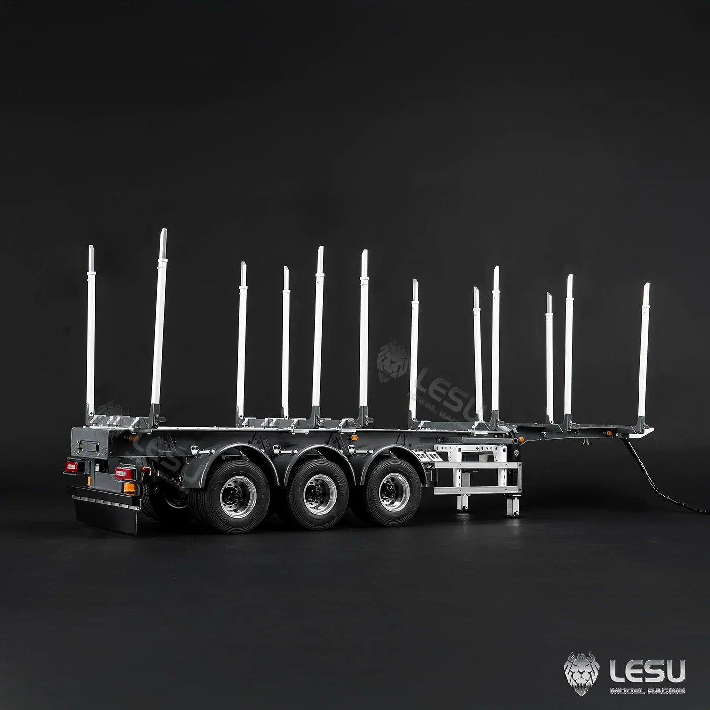 LESU 1/14 RC Timber Semi-Trailer with Drum Brakes & Dual-Wheel Axles LS-A0053