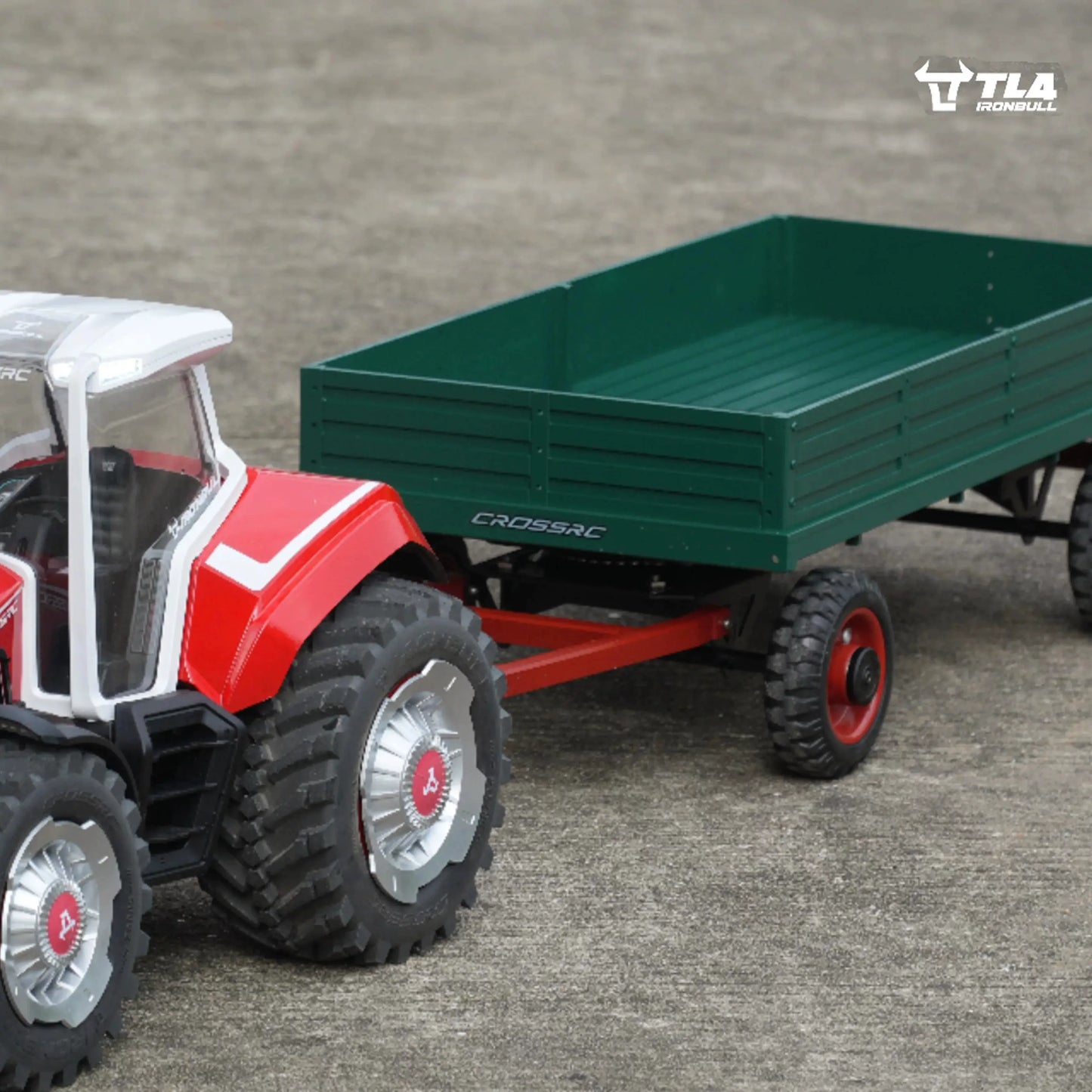 CROSSRC T009 1/14 Heavy Duty Full Trailer RTR Metal Flatbed Tow Truck Trailer