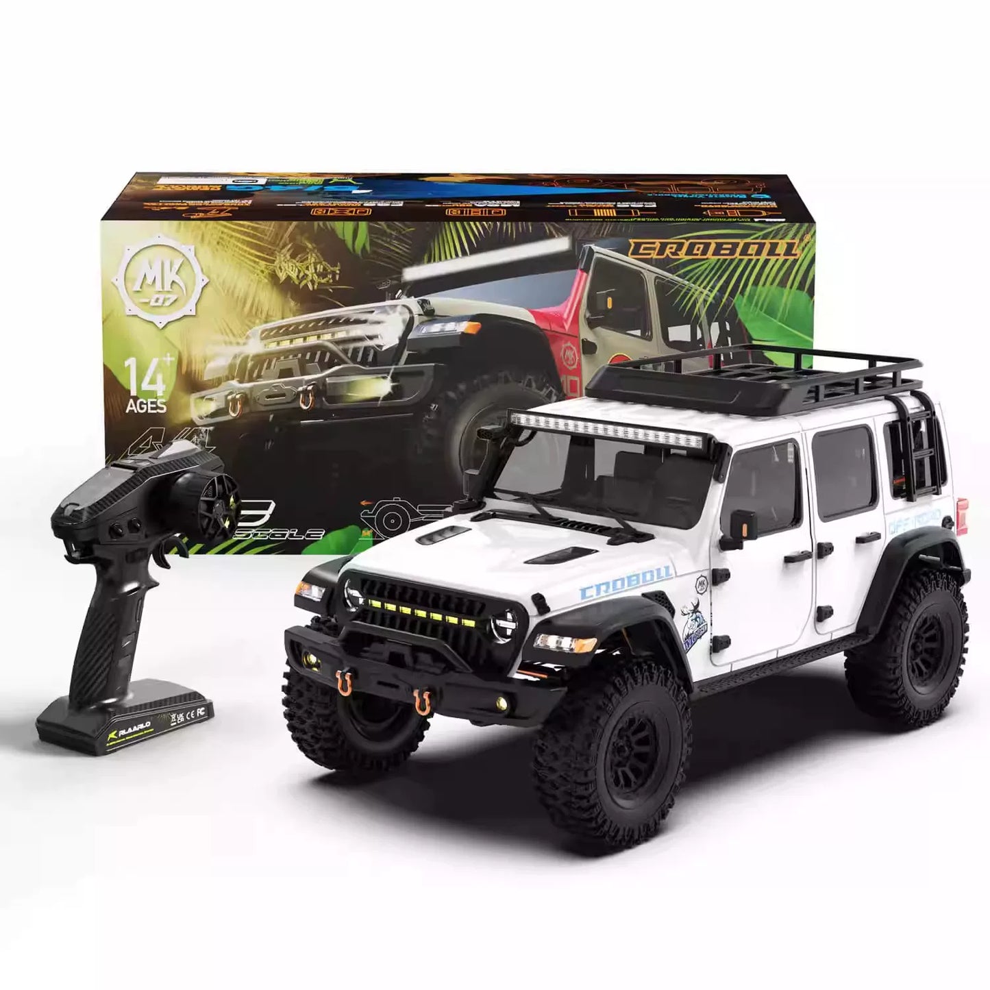 Rlaarlo Croboll MK07 V2 1/7 Scale RC Electric Off-Road Crawler - Diff Lock, Drive Disconnect & 2-Speed Transmission