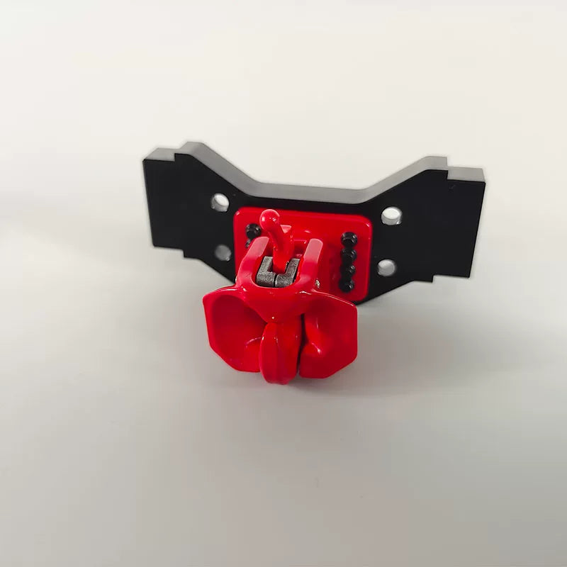 1/14 RC Truck Metal Trailer Hitch Heavy-Duty Aluminum Tail Hook Black Red Tail Beam DIY Upgrade for Adults