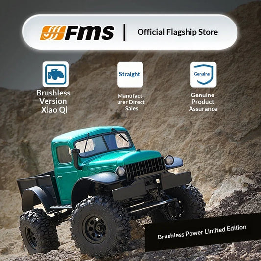 FMS 1/24 FCX24 Brushless RC Crawler - High-Performance 4WD Off-Road Mini Truck Bed Edition