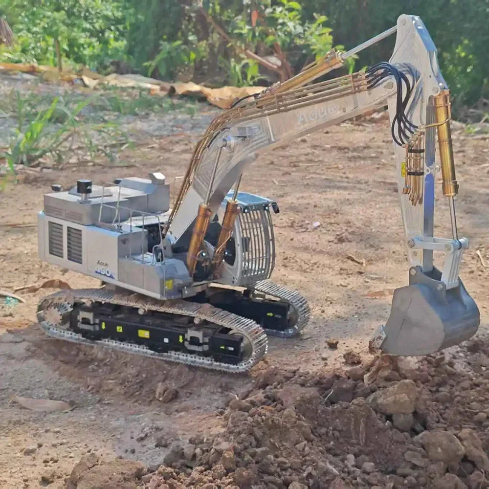 LESU ZX490 RC Excavator 1/14 Hydraulic RC Excavator Heavy Engineering Metal Model Aoue ZX490 Remote Control Excavator Boy Toy