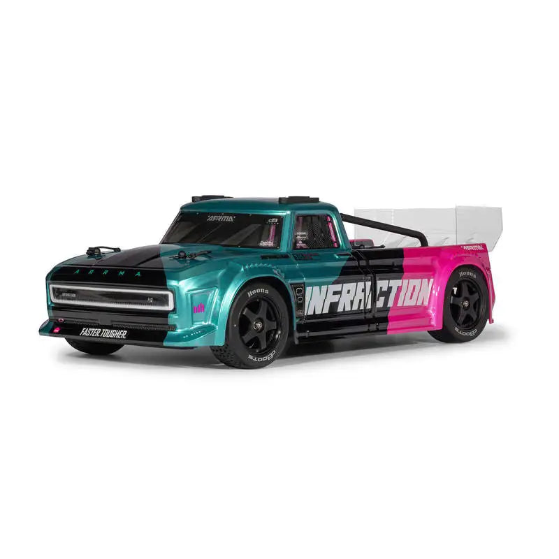 ARRMA 1/8 INFRACTION 4WD 3S BLX Brushless Street Bash RC Car RTR with DSC Tech
