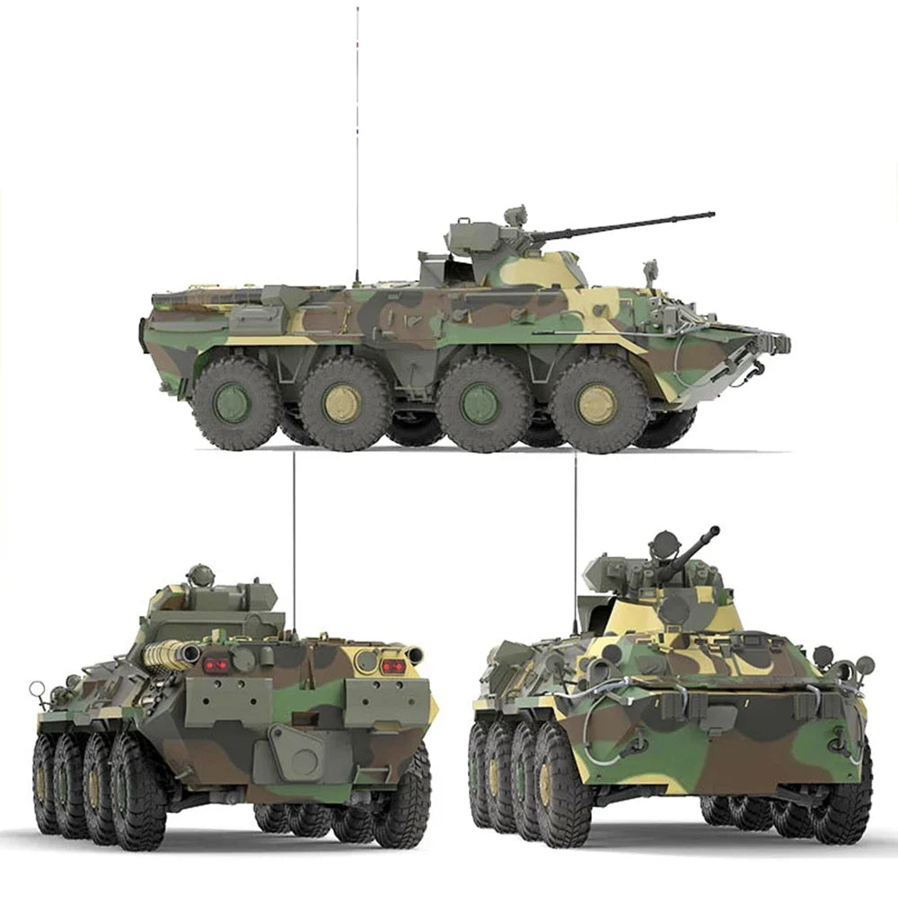 CROSSRC BT8 8X8 8WD 1/12 RC Wheeled Armored Car Amphibious Remote Control Military Vehicle Model Toy KIT and RTR Version