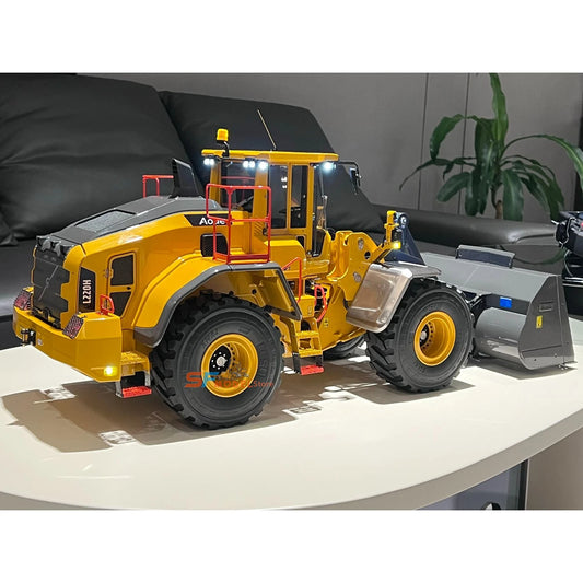 LESU New Loader 1/14 L220H Remote Control Hydraulic Loader Metal Model Engineering Wheel Loader Remote Control Car Toy