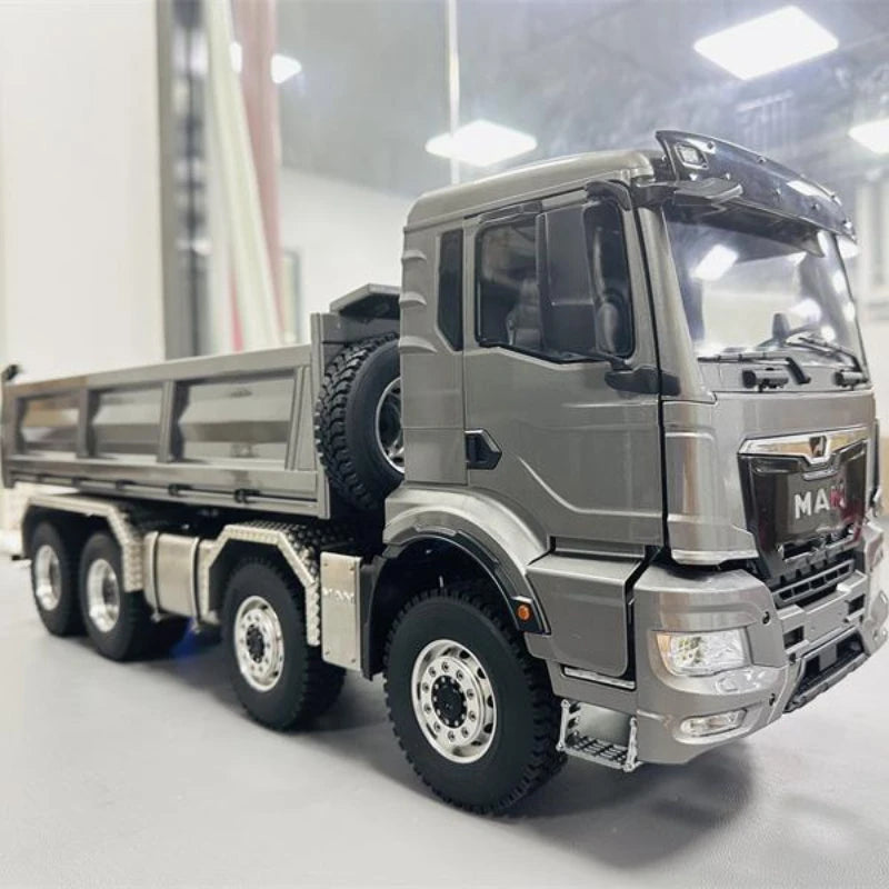 1/14 8×8 MAN-TGS RC Truck Remote Control Dump Truck RTR Version with PL18EV Remote Control Light and Sound System Boys Toy Truck