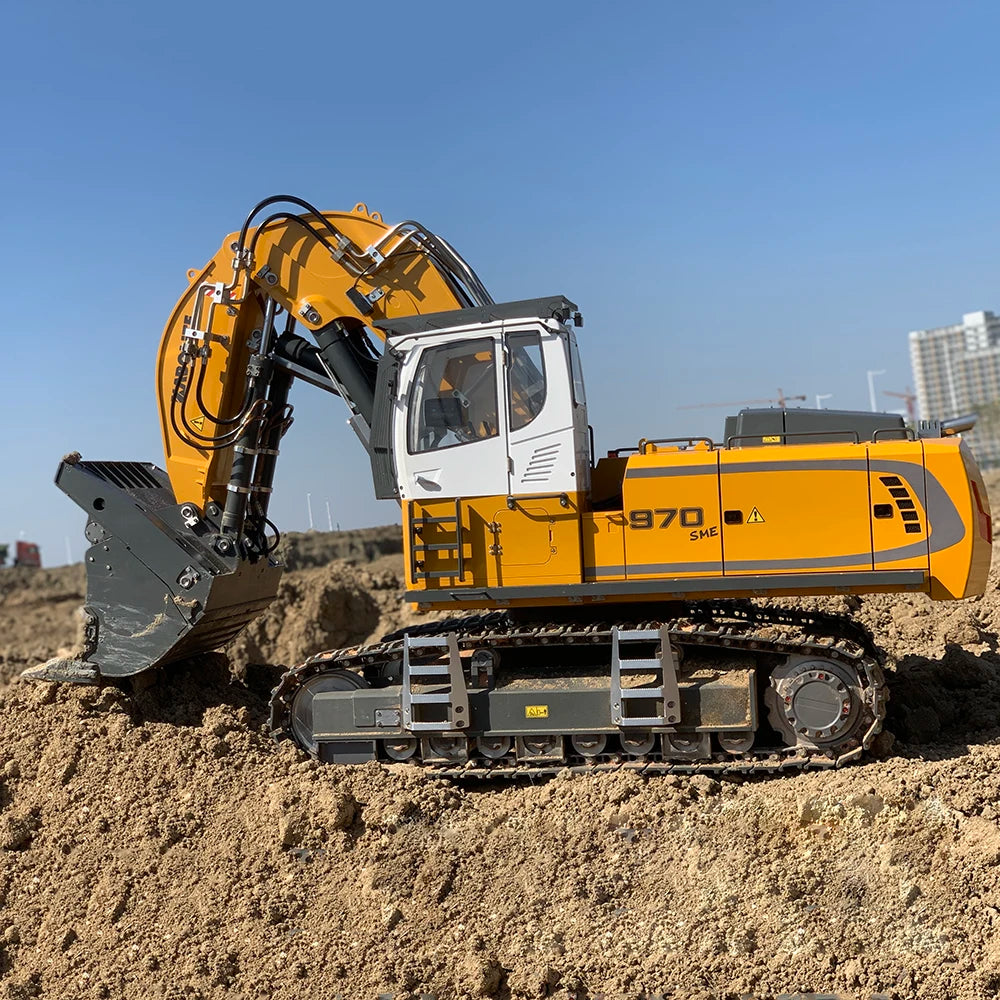 Free Shipping K970-200 RC Excavator 1/14 RC Hydraulic Excavator Metal Model Front Shovel Hydraulic Excavator Model Toy Gift in Stock