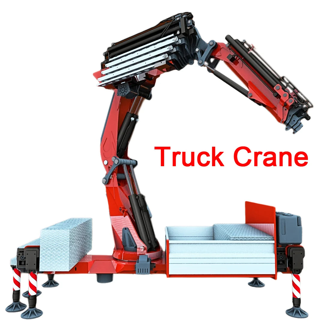 1/14 RC Hydraulic Trailer Crane 8x8 Metal Model RTR Version RC Construction Machinery Crane Model Boy Toy