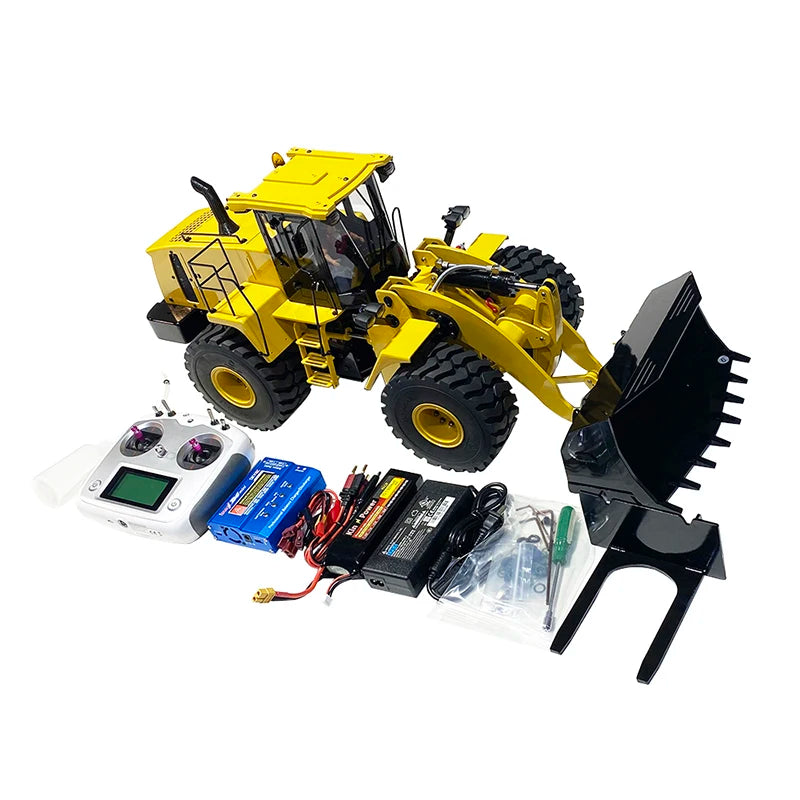 1/14 RC Hydraulic Wheel Loader Model  980L RTR  Rock Crawler Bulldozer Engineering Wheel Loader Model New Year Boy Toy Gift