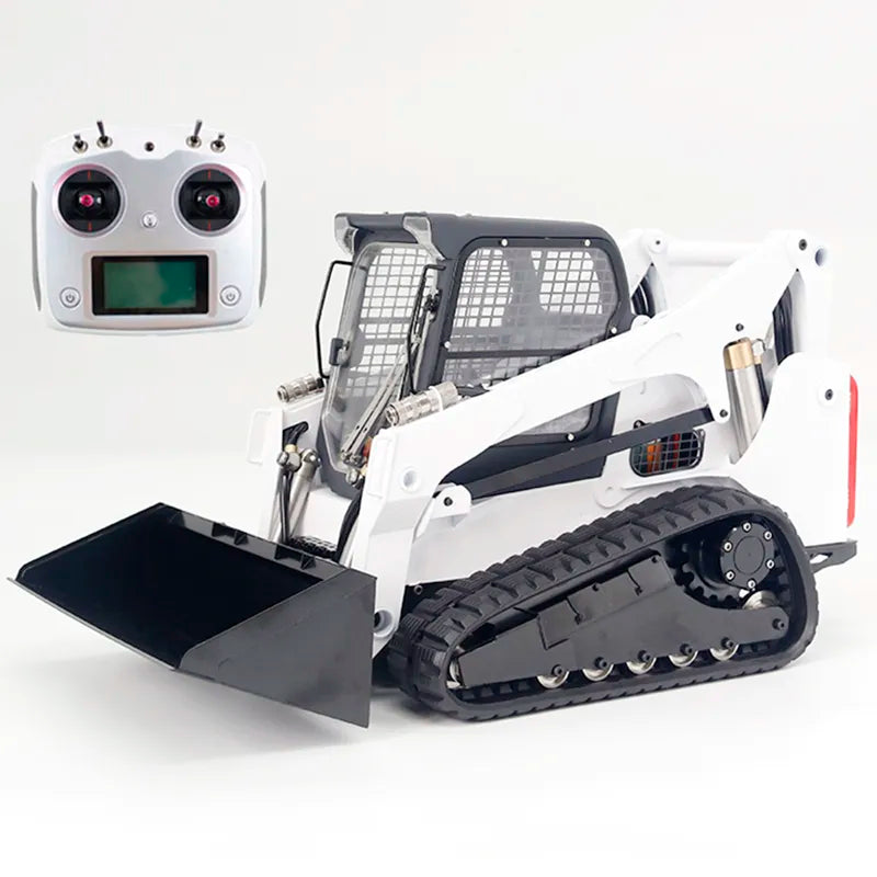 Free Shipping SM770 Bobcat Loader 1/14 RC Crawler Metal Hydraulic Skid Steer Loader RTR Bobcat Engineering Vehicle Model Boy Toy Gift