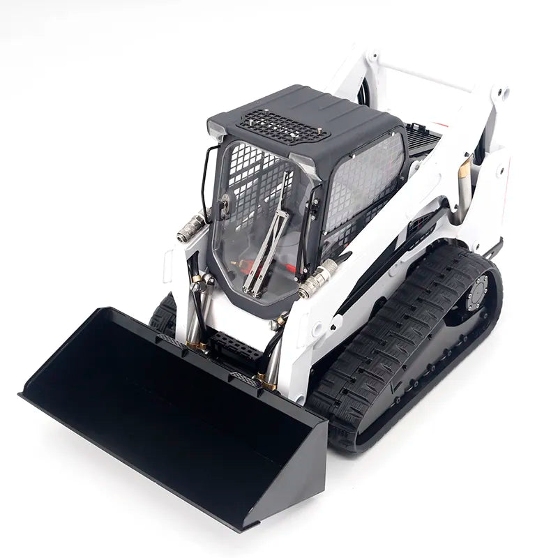 Free Shipping SM770 Bobcat Loader 1/14 RC Crawler Metal Hydraulic Skid Steer Loader RTR Bobcat Engineering Vehicle Model Boy Toy Gift