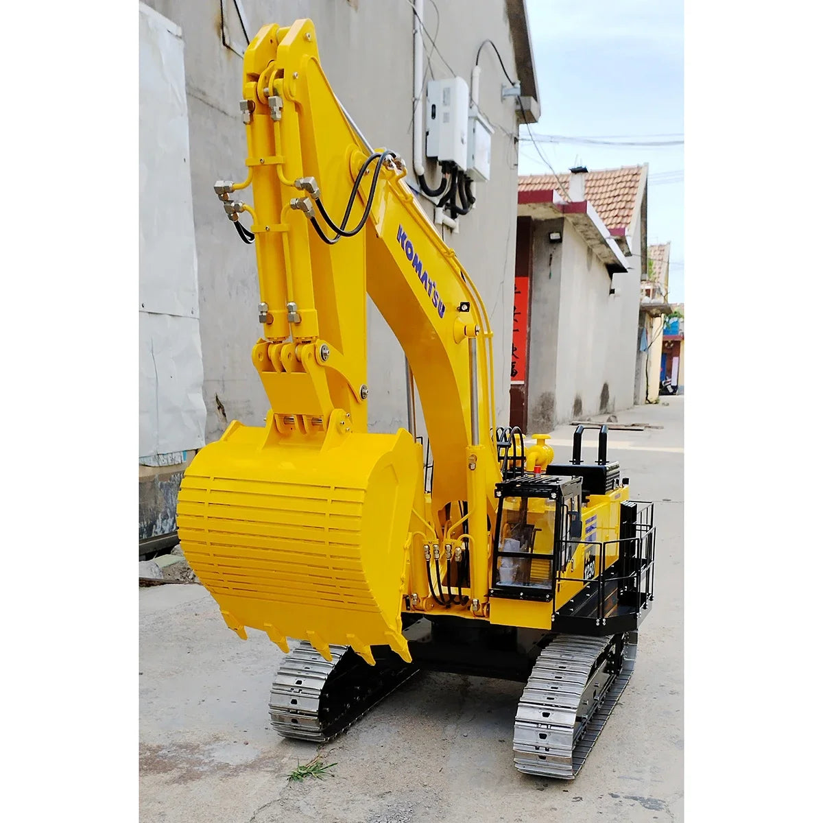 PC1250 RC Excavator 1/8 Hydraulic RC Excavator Metal Heavy Engineering Excavator Model Adult Remote Control Car Toy