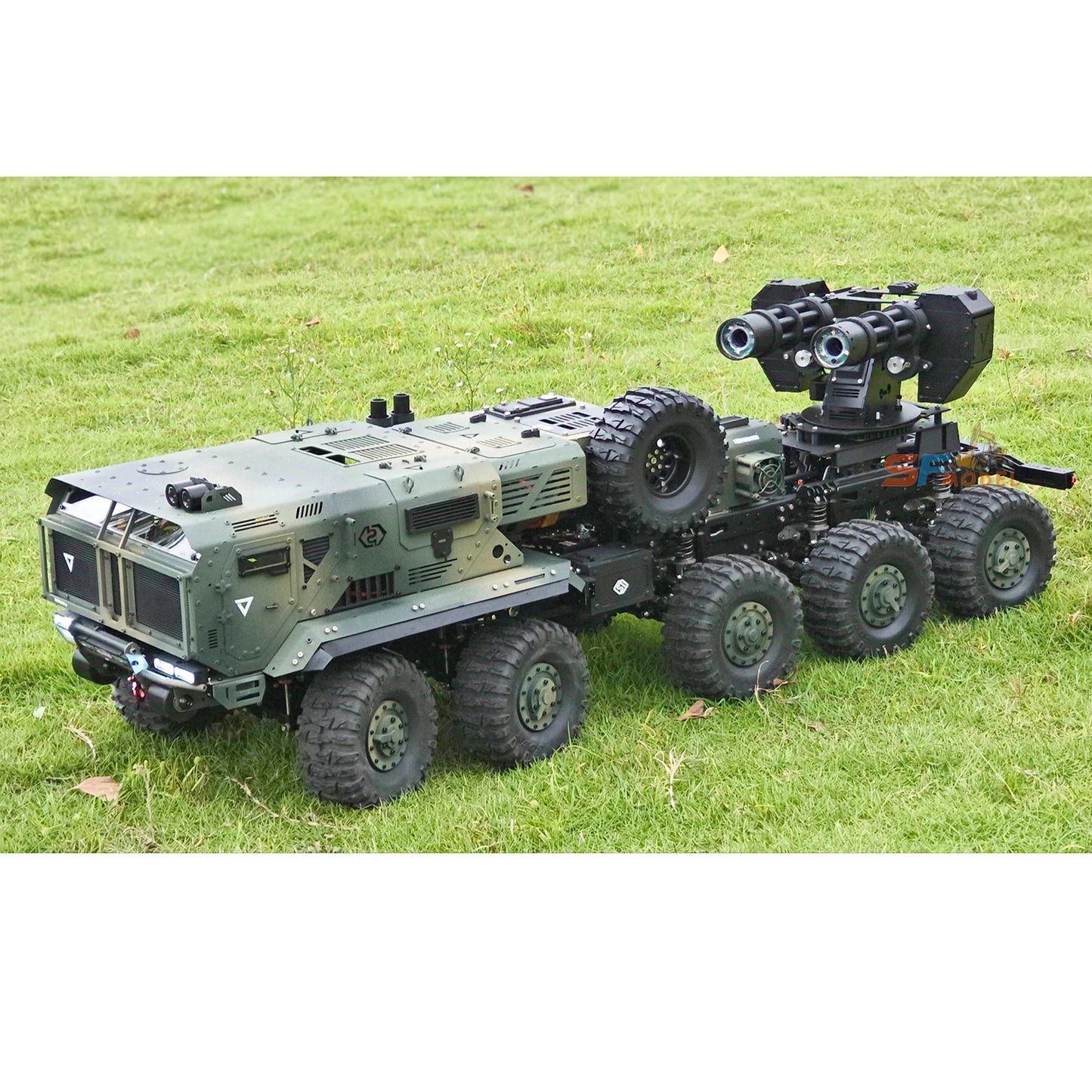 10x10 RC Trucks 1/10 ST10X RC Car RTR Metal Model with Light and Sound Simulation Turret Remote Control Car Model Toy