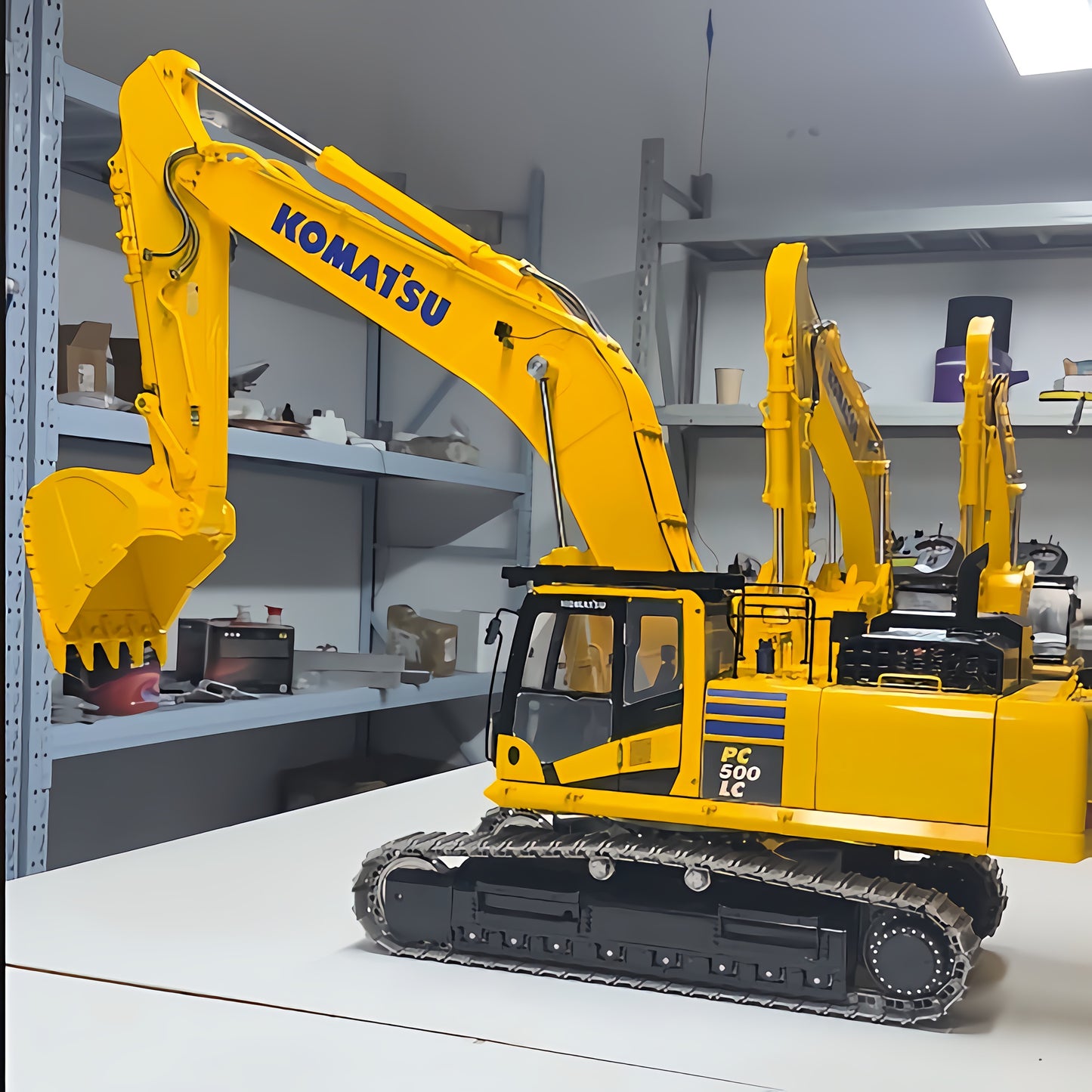 PC500 Hydraulic RC Excavator 1/12 Metal RC Crawler Excavator Model RTR Heavy Engineering Machinery Remote Control Car Boy Toy