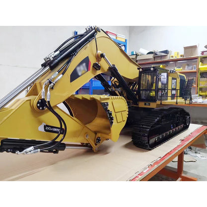 200KG 6015B RC Excavator 1/10 Hydraulic Excavator Double Cylinder Metal Crawler Excavator Model Adult Remote Control Car Toy