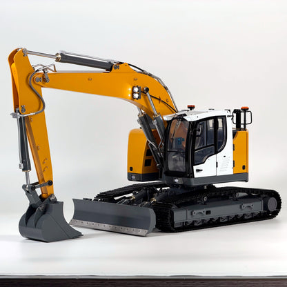 1/14 Scale 926 Metal Hydraulic RC Excavator RTR - Dual Pumps, 4-Way Valve, ST8 Radio System Model Gift