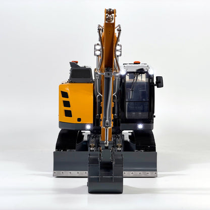 1/14 Scale 926 Metal Hydraulic RC Excavator RTR - Dual Pumps, 4-Way Valve, ST8 Radio System Model Gift