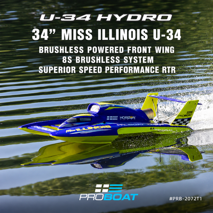 PROBOAT Miss Geico U-34 34" Brushless Hydroplane RC Racing Boat ( RTR)