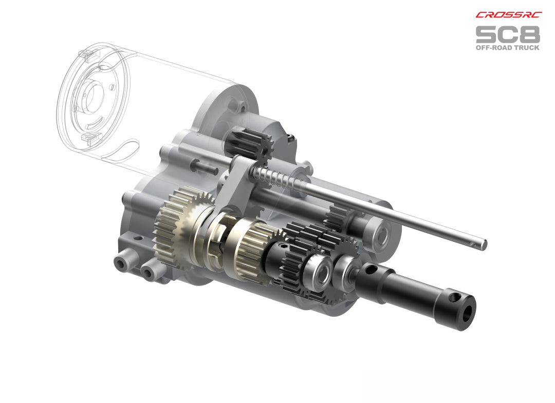 Model SC8 1/12 8x8 Professional Full Metal Chassis Heavy Truck - Dual Front Axle Steering Simulation Off-Road Vehicle