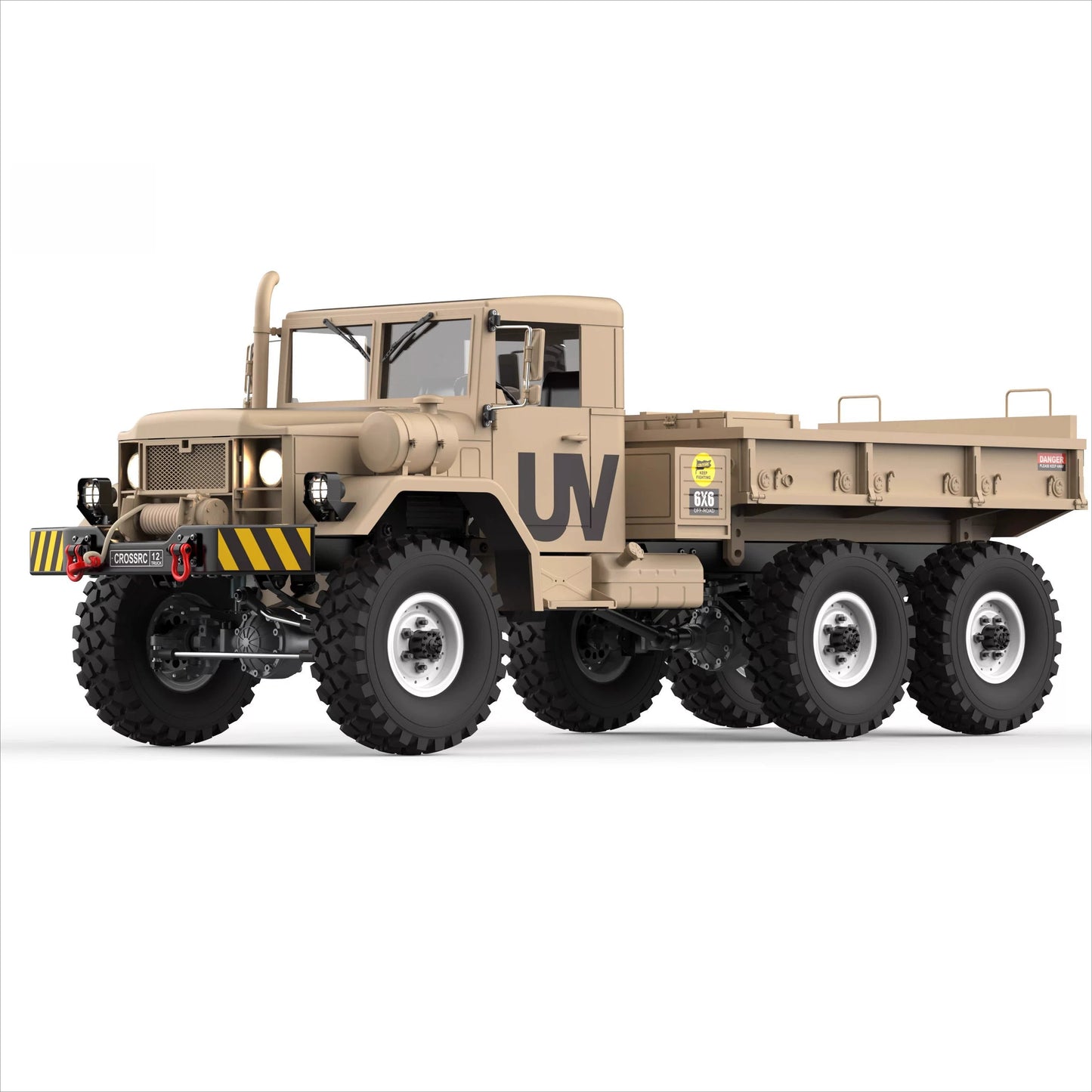 CROSSRC HC6 1/12 6x6 RC Military Truck American M35 Hard Shell Crawler Model