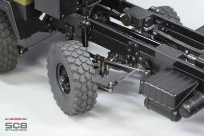 Modell SC8 1/12 8x8 Professioneller Schwerlastwagen mit Vollmetallchassis - Simulations-Geländewagen mit Doppel-Vorderachse und Lenkung 