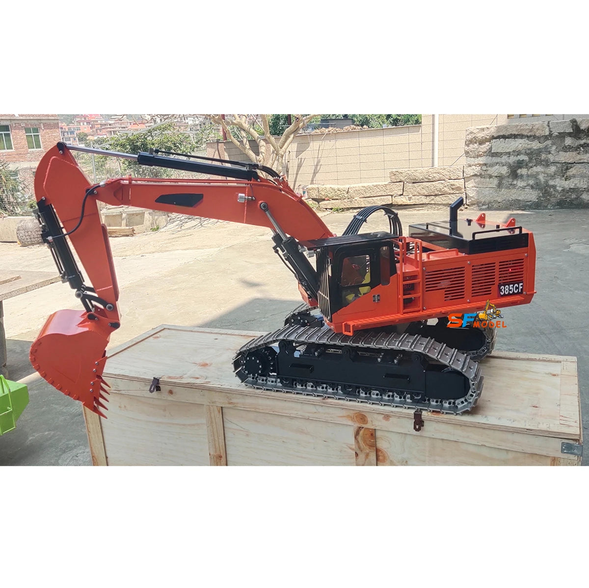 385CF Excavator 1/8 Hydraulic RC Excavator Metal Heavy Engineering Excavator Model Adult Remote Control Car Toy