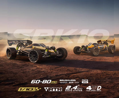 SBK10 1/10 Scale Brushless RC Car: Storm Striker 4WD High Speed Off-Road Drift Buggy Rlaarlo&nbsp;