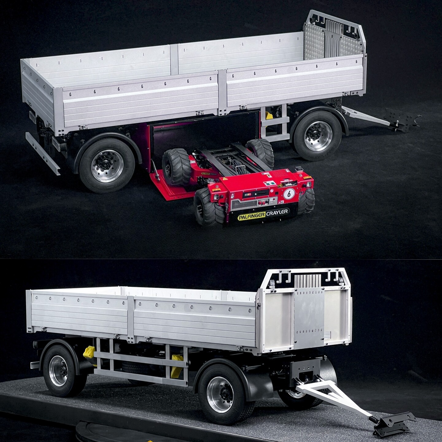 1/14 JX-QG02 Full Trailer KIT - Dual-Mode Compatibility for SFROG & BM214 Truck-Mounted Forklifts
