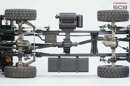 Modell SC8 1/12 8x8 Professioneller Schwerlastwagen mit Vollmetallchassis - Simulations-Geländewagen mit Doppel-Vorderachse und Lenkung 