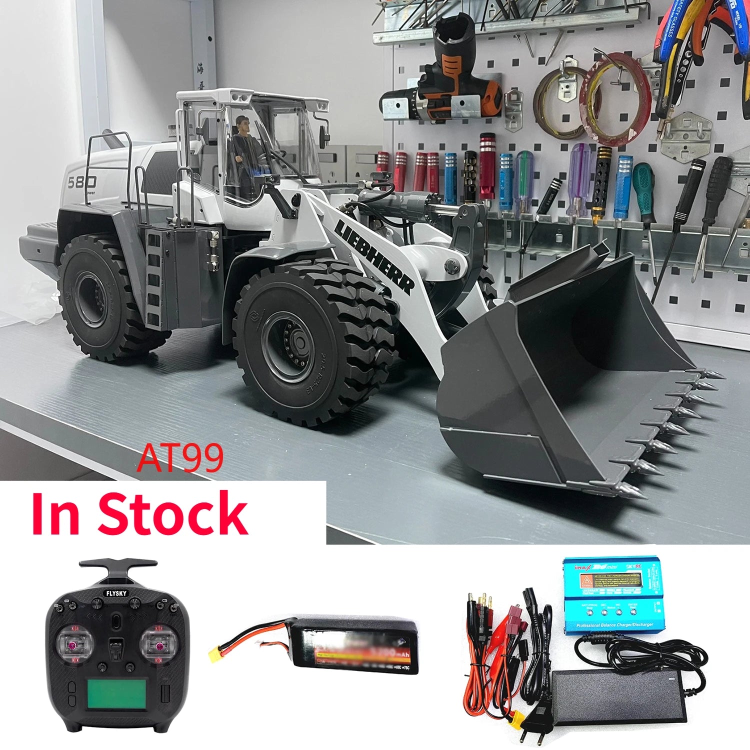 Loader Remote Control Brake 580 RC Loader 1/14 Remote Control Hydraulic Loader Metal Model RTR wi ...