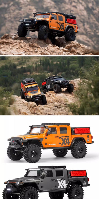 Model EMO X4 Leopard 1/8 Professional 4x4 RC Crawler - Waterproof Brushless High-Performance Off-Road Adventure Truck (RTR)