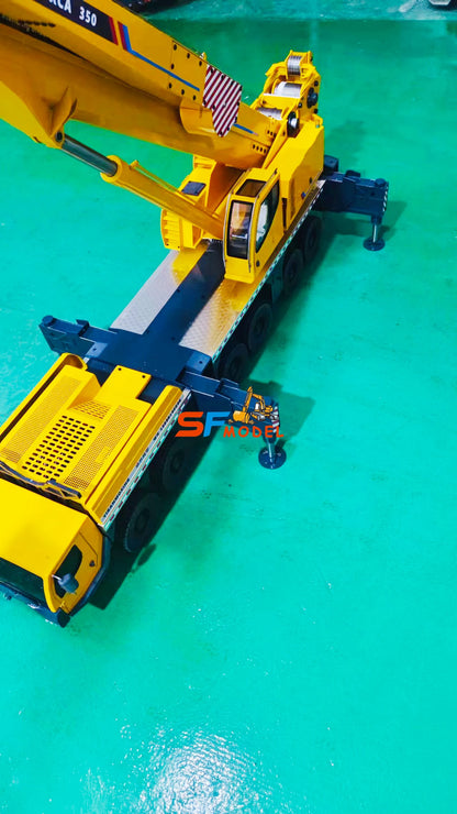 6-Achsen-RC-Kran 1/14, 4-Achsen-RC-Kran, elektrisches Metallmodell, RTR mit Licht- und Soundsystem, ferngesteuertes Spielzeugauto für Erwachsene 