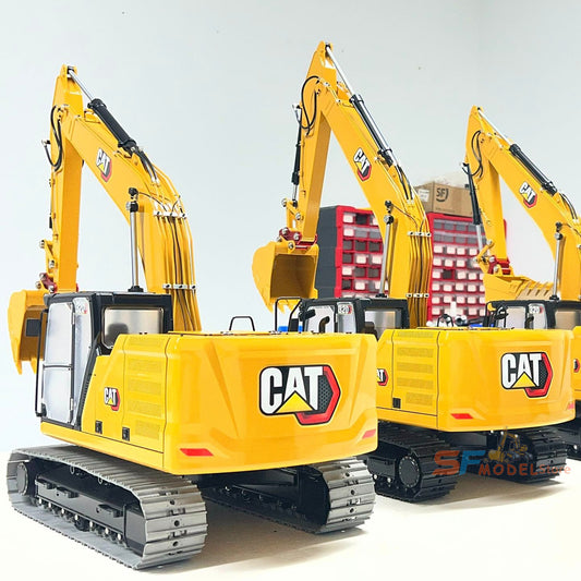 320 Excavator 1/14 Hydraulic RC Excavator Metal Model RTR Equipped with 8-way Valve Lighting System RC Engineering Truck Toy