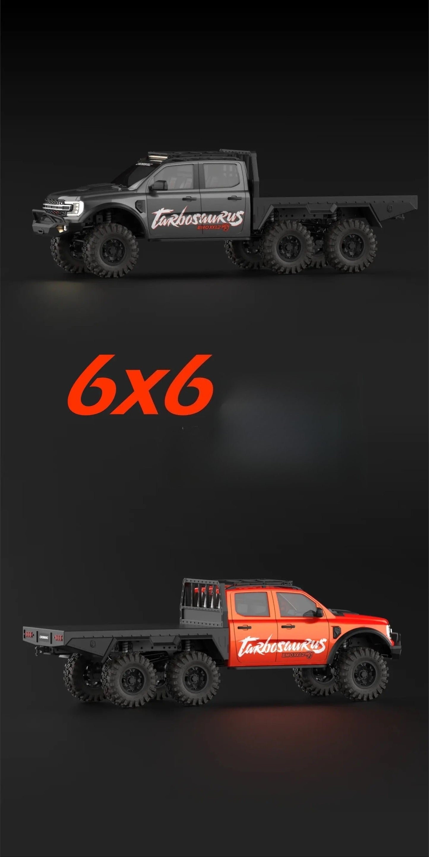 CROSSRC Big Dinosaur RC Car 1/5 Scale Brushless Version RC Off-Road Pickup Climbing Car 2025 New Remote Control Car Toy