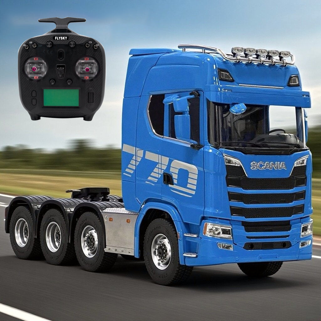 Scania 770S Remote Controlled Trailer 1/14 8x8 RC Tractor Truck RTR Version with Light & Sound System ST8 Transmitter