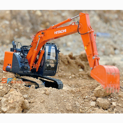 Hitachi ZX135US Excavator 1/14 Scale RC Hydraulic Excavator Metal Model with Lighting and Sound System RTR Version