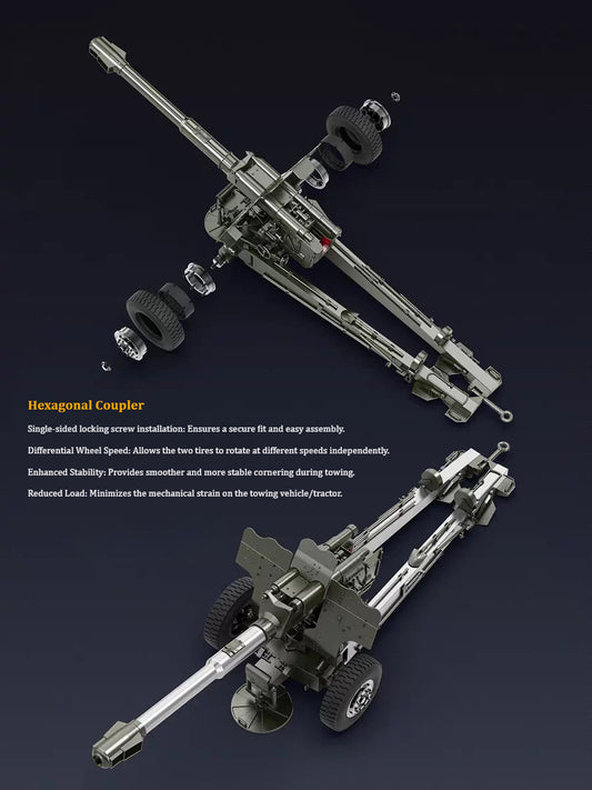 Rlaarlo Red Rock Heavy Artillery: Metal Simulation RC Trailer & Premium Upgrade Parts