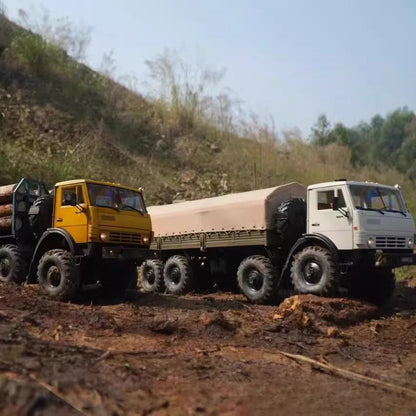 1/12 8x8 RC Military Truck KIT 8WD Heavy Duty Off-Road Crawler with 2-Speed Gearbox High Torque Chassis