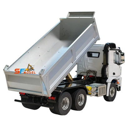 6x6 RC-Truck 1:14 Hydraulischer ferngesteuerter Muldenkipper Metallmodell Spielzeug mit Licht- und Soundsystem Ferngesteuertes Spielzeug für Jungen 2025 Neu 