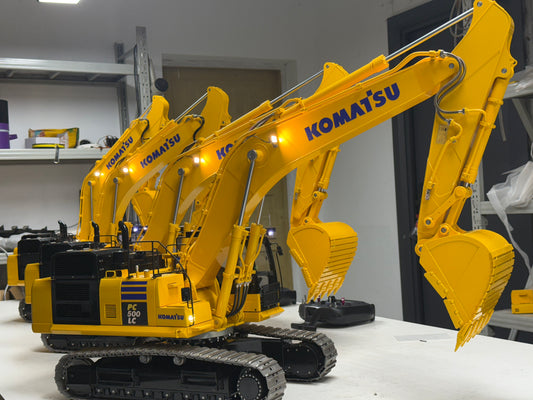 PC500 Hydraulic RC Excavator 1/12 Metal RC Crawler Excavator Model RTR Heavy Engineering Machinery Remote Control Car Boy Toy