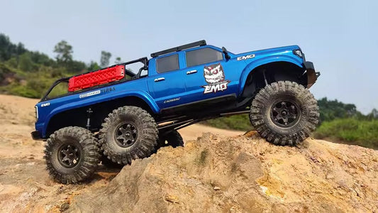 Model AT6 1/10 Professional 6x6 RC Crawler Pickup - 6WD Off-Road Truck with 2-Speed Transmission, Differential Lock &amp; Portal Axles (RTR/KIT)