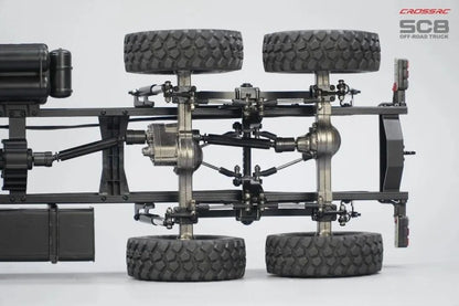 Modell SC8 1/12 8x8 Professioneller Schwerlastwagen mit Vollmetallchassis - Simulations-Geländewagen mit Doppel-Vorderachse und Lenkung 
